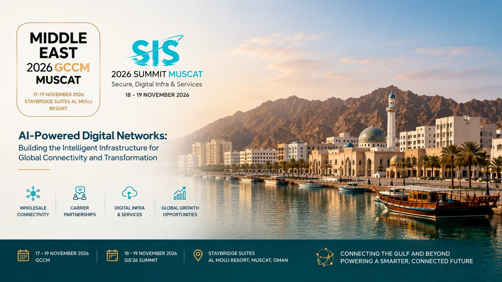 Middle East 2026 GCCM & SIS'26 Summit — wholesale carrier event, Muscat, Oman