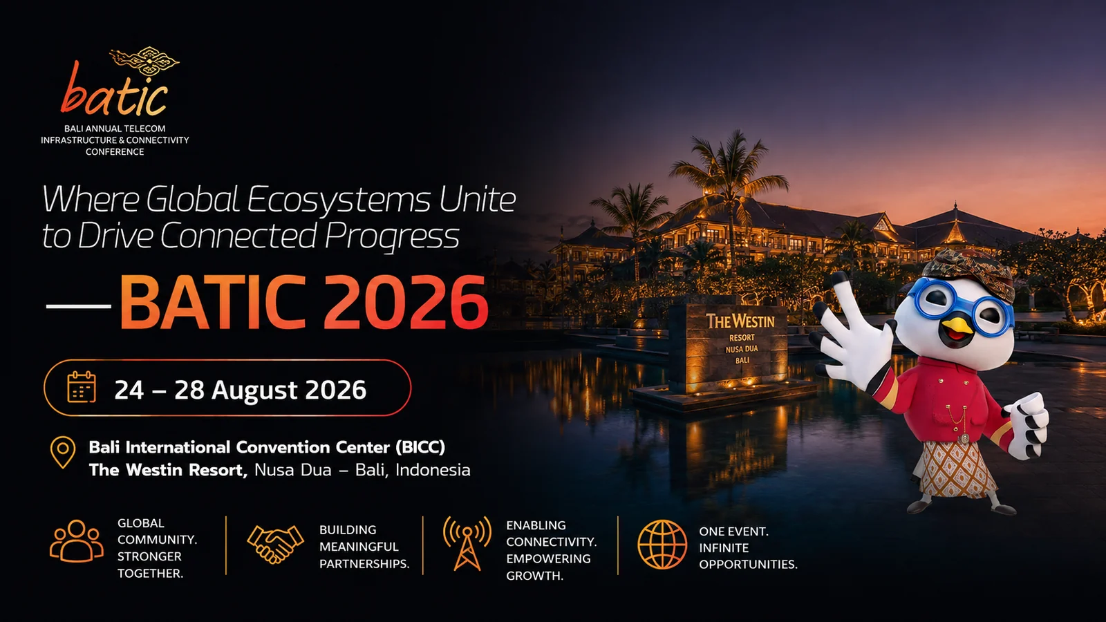 BATIC 2026 — Bali Annual Telkom International Conference, Nusa Dua, Bali, Indonesia